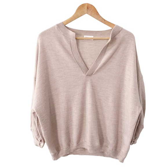 The Reset Wool V-Neck Pullover Sweater - Picture 1 of 6